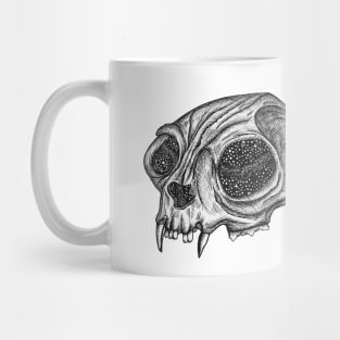 Cosmic Cat Skull by Skye Rain Art Mug